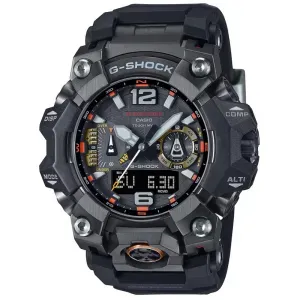 Ανδρικό ρολόι CASIO G-SHOCK GWG-B1000EC-1AER MUDMASTER SOLAR με μαύρο καντράν και μαύρο καουτσούκ λουράκι.