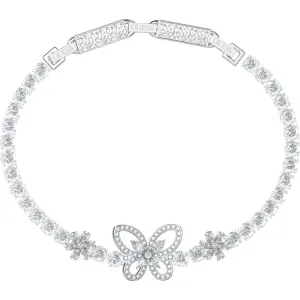 GUESS STEEL LILY JUBB05119JWRHT U Βραχιόλι Ασημένιο Με Πεταλούδα Με Πέτρες