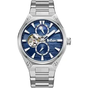 Ανδρικό ρολόι LEE COOPER LC08123.390 Automatic με μπλε καντράν και μπρασελέ.