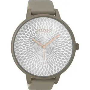 Ρολόι OOZOO C9523 Timepieces με Γκρί Δερμάτινο Λουράκι