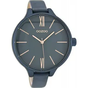 Ρολόι OOZOO C9544 Timepieces με Μπλέ Δερμάτινο Λουράκι