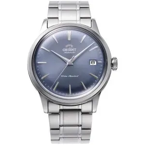 Ανδρικό ρολόι ORIENT Classic RA-AC0M10L Automatic από ανοξείδωτο ατσάλι με μπλε καντράν και μπρασελέ.