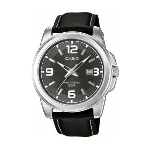 Ρολόι CASIO MTP-1314PL-8AVEF Collection με Μαύρο Δερμάτινο Λουράκι