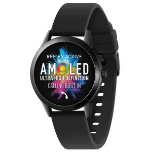 Ρολόι Reflex Active RA31-2195 Smartwatch με μαύρο καουτσούκ λουράκι.