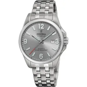 Ανδρικό Ρολόι FESTINA F20696/2 με τιτάνιο και γκρι καντράν