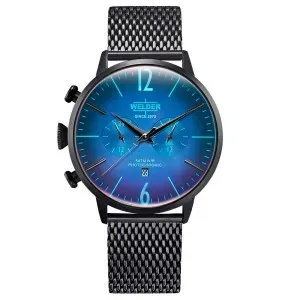 Ρολόι WELDER WWRC401 Moody Chrono Με Μαύρο Ατσάλινο Μπρασελέ