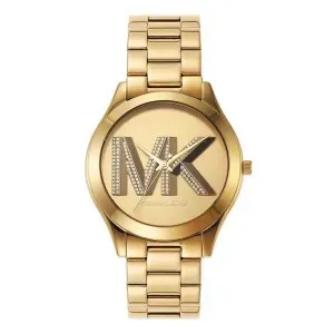 Γυναικείο Ρολόι MICHAEL KORS MK4732 Slim Runway από επιχρυσωμένο ανοξείδωτο ατσάλι με χρυσό καντράν και μπρασελέ.