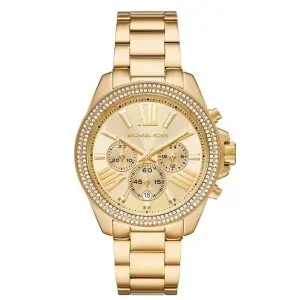 Γυναικείο Ρολόι MICHAEL KORS MK7428 Wren από ανοξείδωτο ατσάλι με χρυσό καντράν και μπρασελέ.