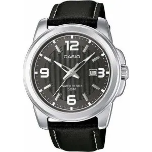 Ρολόι CASIO MTP-1314PL-8AVEF Collection με Μαύρο Δερμάτινο Λουράκι