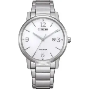 Ανδρικό ρολόι CITIZEN BM6755-71A Eco Drive από ανοξείδωτο ατσάλι με ασημί καντράν και ασημί μπρασελέ.