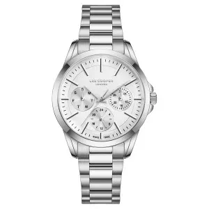 Γυναικείο ρολόι LEE COOPER LC08141.330 με ασημί καντράν και ασημί μπρασελέ.
