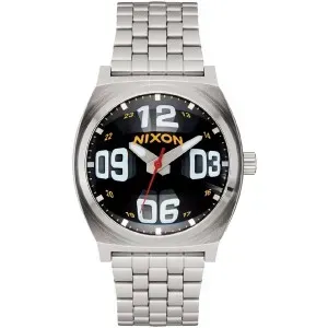 Ρολόι NIXON A045-5321-00 Time Teller FISHEYE από ανοξείδωτο ατσάλι με μαύρο καντράν και μπρασελέ.
