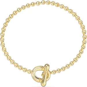 GUESS STEEL MAJORELLE JUBB05372JWYGL Βραχιόλι Χρυσό Με Κλειδαριά Με Πέτρες