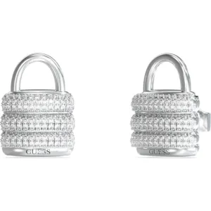 GUESS STEEL GUESS MY SECRET JUBE05419JWRHT U Σκουλαρίκια Ασημένια Με Πέτρες