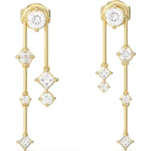 GUESS STEEL GALAXY JUBE05562JWYGT U Σκουλαρίκια Χρυσά Με Πέτρες