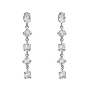 Γυναικεία σκουλαρίκια Victoria Cruz A5307-07HT από ασήμι 925 με πέτρες ζιργκόν.