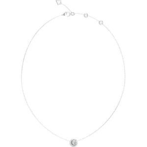 GUESS STEEL G CRYSTAL JUBN05446JWRHT U Κολιέ Ασημένιο Με Λογότυπο Με Πέτρες