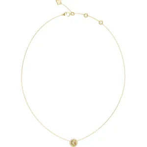 GUESS STEEL G CRYSTAL JUBN05446JWYGT U Κολιέ Χρυσό Με Λογότυπο Με Πέτρες