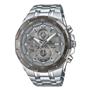 Ρολόι CASIO EFR-539DE-8AVUEF Edifice από ανοξείδωτο ατσάλι με γκρι καντράν και μπρασελέ.