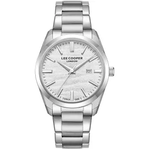 Ανδρικό ρολόι LEE COOPER LC08231.330 με ασημί καντράν και μπρασελέ.