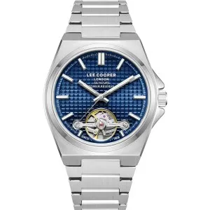 Ανδρικό ρολόι LEE COOPER LC08229.390 Automatic με μπλε καντράν και μπρασελέ.