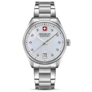 Γυναικείο ρολόι SWISS MILITARY HANOWA SMWLH0005001 ROADRUNNER SPARKLE με φίλντισι καντράν και μπρασελέ.