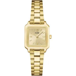 Γυναικείο ρολόι CLUSE CW15502 Gracieuse Petite από ανοξείδωτο ατσάλι με χρυσό καντράν και χρυσό μπρασελέ.