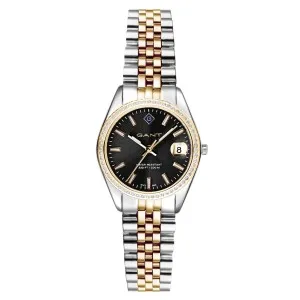 Γυναικείο ρολόι GANT G181106 Sussex Mini Bijou από ανοξείδωτο ατσάλι με μαύρο καντράν και μπρασελέ.