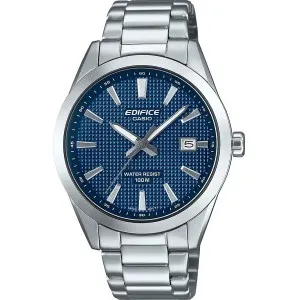 Ρολόι CASIO EFV-160D-2AVEF Edifice από ανοξείδωτο ατσάλι με μπλε καντράν και μπρασελέ.