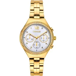 Γυναικείο ρολόι BREEZE 212561.1 Absolute από ανοξείδωτο ατσάλι με ασημί καντράν και χρυσό μπρασελέ.