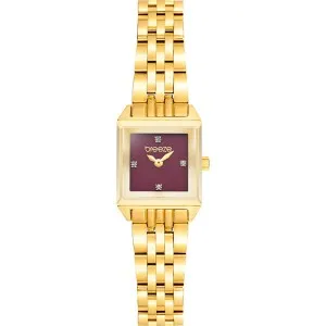 Γυναικείο ρολόι BREEZE 212531.9 Impress από ανοξείδωτο ατσάλι με μπορντώ καντράν και μπρασελέ.