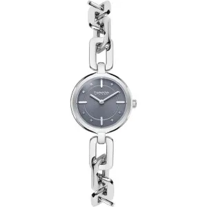 Γυναικείο ρολόι BREEZE 612581.6 Cadena από ανοξείδωτο ατσάλι με γκρι καντράν και ασημί μπρασελέ.