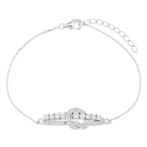 Γυναικείο βραχιόλι BREEZE 316011.4 από ασήμι 925 με πέτρες ζιργκόν.