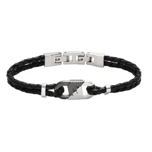 Ανδρικό Βραχιόλι Emporio Armani EGS3171040 Eagle Logo από ανοξείδωτο ατσάλι.