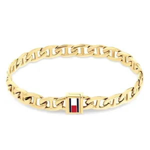 Ανδρικό βραχιόλι Tommy Hilfiger 2790646 από επιχρυσωμένο ανοξείδωτο ατσάλι.