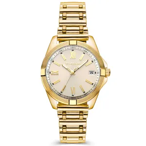 Γυναικείο ρολόι VOGUE 615941 Liz Mini από ανξοείδωτο ατσάλι με χρυσό καντράν και χρυσό μπρασελέ.