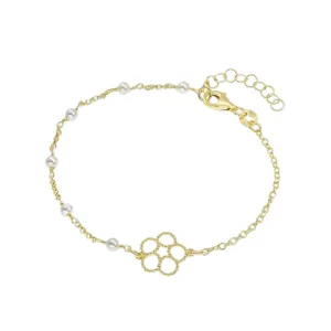 Γυναικείο βραχιόλι VOGUE 20171514301 από επιχρυσωμένο ασήμι 925 σε χρυσή επιμετάλλωση 18 καρατίων.