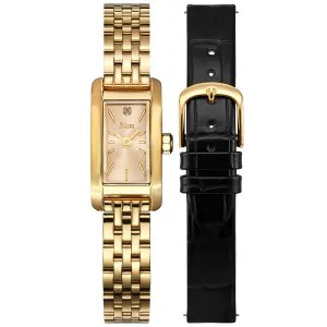 Γυναικείο Ρολόι JCOU JU19086-4 Ariadne από ανοξείδωτο ατσάλι με χρυσό καντράν και χρυσό μπρασελέ