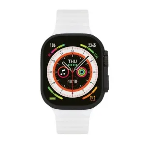 Ρολόι THORTON Geni Smartwatch 9401313 με λευκό λουράκι από σιλικόνη.