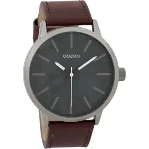 Ρολόι OOZOO C9603 Timepieces με Καφέ Δερμάτινο Λουράκι