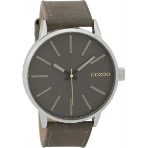 Ρολόι OOZOO C9606 Timepieces με Καφέ Δερμάτινο Λουράκι