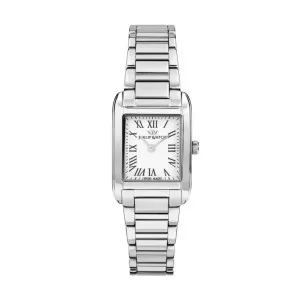 Γυναικείο ρολόι PHILIP WATCH R8253225505 Museum από ανοξείδωτο ατσάλι με λευκό καντράν και μπρασελέ.