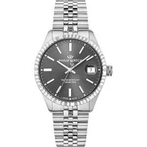 Ανδρικό ρολόι PHILIP WATCH R8253597123 Caribe Urban από ανοξείδωτο ατσάλι με γκρι καντράν και μπρασελέ.