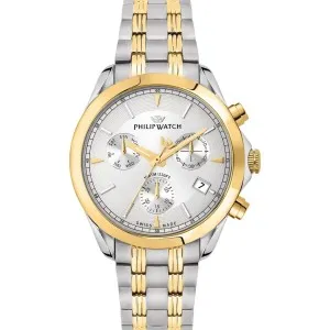 Ανδρικό ρολόι PHILIP WATCH R8273995026 Blaze Chronograph από ανοξείδωτο ατσάλι με ασημί καντράν και μπρασελέ.