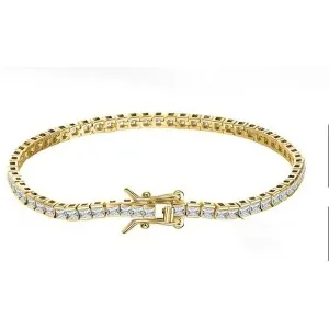 Βραχιόλι  Ριβιέρα  Jooliete BRSB144G/1  2mm πέτρα από ασήμι   925 και πέτρες ζιργκόν 16.5cm μήκος .