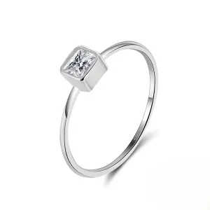 Δαχτυλίδι Jooliete DXAPR36.5  N49 από ασήμι 925 με πέτρες ζιργκόν N49