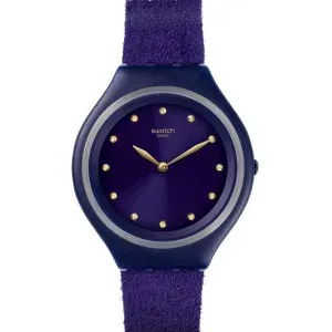 SWATCH SVUV102 Skinviolet Crystals Purple Combined Materials Strap