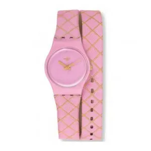 Ρολόι SWATCH LP133 Waffel με Ροζ Δερμάτινο Λουράκι