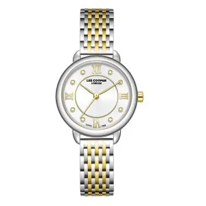 Γυναικείο ρολόι LEE COOPER LC08287.230 με ασημί καντράν και μπρασελέ.