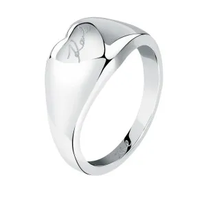 KARL LAGERFELD CHARMS KLAYD300-No 12 Γυναικείο Δαχτυλίδι Ασημένιο Με Λογότυπο